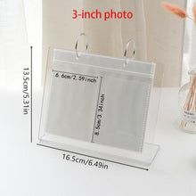 Load image into Gallery viewer, 3/5 inch Desktop Photo Album Acrylic Polaroid Instax loose leaf Photo Album Home Decoration Star Postcard Collect Photo Albums Birthday Gift Family Scrapbook Albums Family Anniversary Gift For Couple
