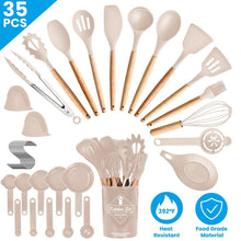 将图片加载到图库查看器，35-Pieces: Kitchen Cooking Utensils Set
