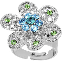 Load image into Gallery viewer, Persuasive Petals Flower Adjustable Ring
