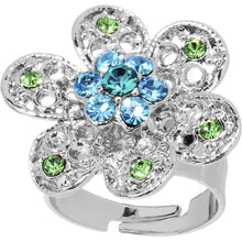 Load image into Gallery viewer, Persuasive Petals Flower Adjustable Ring
