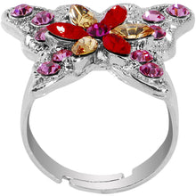 将图片加载到图库查看器，Butterfly Bling Adjustable Ring
