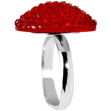 将图片加载到图库查看器，Red Sparkler Round Adjustable Ring

