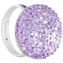 将图片加载到图库查看器，Light Purple Sparkler Round Adjustable Ring
