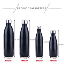 将图片加载到图库查看器，350/500/750/1000ml Double Wall Stainless Steel Water Bottle Thermos Bottle Keep Hot and Cold Insulated Vacuum Flask Sport  Stainless Steel Double Wall Insulated Water Bottle for Travel
