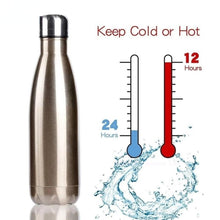 将图片加载到图库查看器，350/500/750/1000ml Double Wall Stainless Steel Water Bottle Thermos Bottle Keep Hot and Cold Insulated Vacuum Flask Sport  Stainless Steel Double Wall Insulated Water Bottle for Travel
