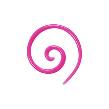 Load image into Gallery viewer, 12G Pink Acrylic Super Spiral Taper
