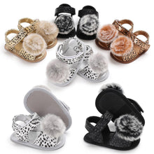 Load image into Gallery viewer, Baby 0-18M Newborn Children Shoes Leopard Cute Ball Wear Non-slip Shoes High Quality Soft And Comfortable Shoe
