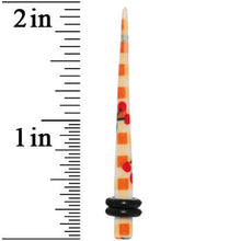 Load image into Gallery viewer, 6G Plaid Cherry Acrylic Taper
