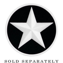 Load image into Gallery viewer, 1/2 Black White Star Silicone Plug
