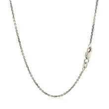 将图片加载到图库查看器，Sterling Silver Rhodium Plated Cable Chain 1.4mm
