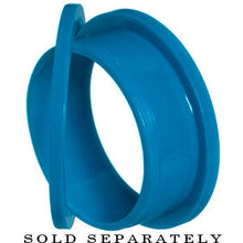 Load image into Gallery viewer, 4G Acrylic Neon Blue Screw Fit Tunnel Plug
