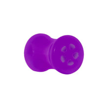 Load image into Gallery viewer, Acrylic Neon Purple Star Tunnel Plug 2G to 20mm
