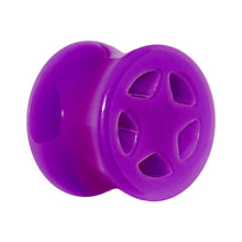 Load image into Gallery viewer, Acrylic Neon Purple Star Tunnel Plug 2G to 20mm
