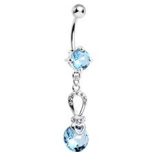 Load image into Gallery viewer, Aqua Gem Exquisite Beauty Belly Ring
