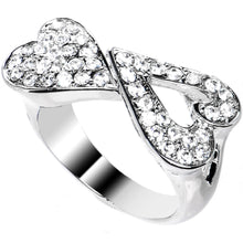 将图片加载到图库查看器，Clear Gem Heartbreaker Heart Adjustable Ring
