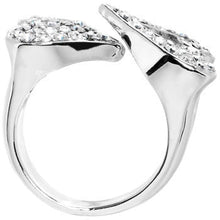 将图片加载到图库查看器，Clear Gem Heartbreaker Heart Adjustable Ring
