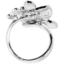 Load image into Gallery viewer, Pink Jeweled Cluster Butterfly Adjustable Ring
