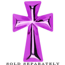 Load image into Gallery viewer, Purple Titanium Cross Cheater Plug
