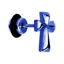 将图片加载到图库查看器，Blue Titanium Cross Cheater Plug
