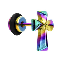 将图片加载到图库查看器，Rainbow Titanium Cross Cheater Plug
