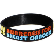 将图片加载到图库查看器，Black Yellow Boobies Rule Awareness for Breast Cancer Bracelet
