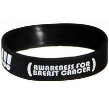将图片加载到图库查看器，Black White Boobies Rule Awareness for Breast Cancer Bracelet
