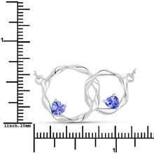 Load image into Gallery viewer, 0.38 Carat Genuine Tanzanite .925 Sterling Silver Pendant
