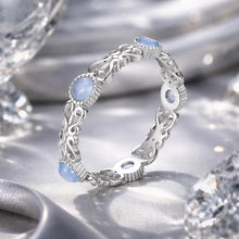 Load image into Gallery viewer, S925 Sterling Silver 4mm Plated Platinum Ring for Women Size 6.0

