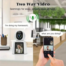 将图片加载到图库查看器，2-Pack: 2K Indoor Security Camera | 2-Way Audio &amp; Video Call + Night Vision
