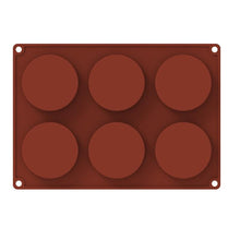 Load image into Gallery viewer, 3/6 Silicone Mold Round Circle Shape Fondant Cake Tools Ice Cube Moulds 3D Candy Jelly Making Mould Handmade Soap Molds Round Baking Silicone Mold Circle Chocolate Cake Pie Muffin Sandwiches Eggs Bakeware Kitchen Accessories
