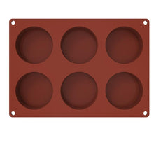 Load image into Gallery viewer, 3/6 Silicone Mold Round Circle Shape Fondant Cake Tools Ice Cube Moulds 3D Candy Jelly Making Mould Handmade Soap Molds Round Baking Silicone Mold Circle Chocolate Cake Pie Muffin Sandwiches Eggs Bakeware Kitchen Accessories
