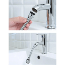 Load image into Gallery viewer, 360 Degree Kitchen Sink Tap Faucet Extender, Universal Stainless Steel Faucet Extender with Flexible Swivel Tap Aerator Hose, 2 Water Outlet Modes, Faucet Extender Water Saving Bathroom Kitchen Accessories
