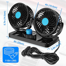 Load image into Gallery viewer, 360 Degree Rotatable Car Fan
