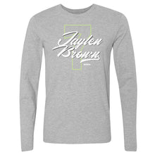 将图片加载到图库查看器，Jaylen Brown Boston Number Script WHT

