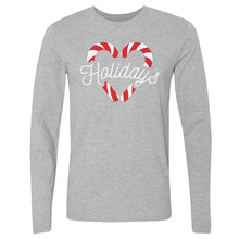 Load image into Gallery viewer, Christmas Candy Cane Heart WHT
