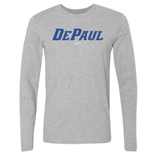 Load image into Gallery viewer, DePaul Blue Demons Wordmark Royal WHT
