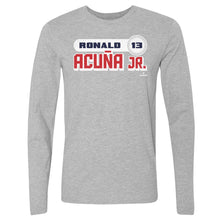 Load image into Gallery viewer, Ronald Acuna Jr. Retro Font WHT
