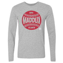 将图片加载到图库查看器，Greg Maddux Atlanta Baseball WHT
