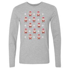 Load image into Gallery viewer, Christmas 8-bit Santas WHT
