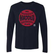 将图片加载到图库查看器，Greg Maddux Atlanta Baseball WHT
