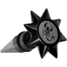 Load image into Gallery viewer, 0G Scorpion Spiked Logo Fake Taper Ear Plug
