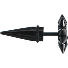 将图片加载到图库查看器，0G Yin Yang Spiked Logo Fake Taper Ear Plug
