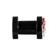 Load image into Gallery viewer, 4G Pink Crystal Ferido Yin Yang Acrylic Screw Fit Tunnel
