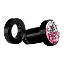 Load image into Gallery viewer, 4G Pink Crystal Ferido Yin Yang Acrylic Screw Fit Tunnel
