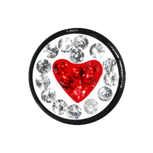 Load image into Gallery viewer, 4G Red Heart Ferido Crystal Acrylic Screw Fit Tunnel
