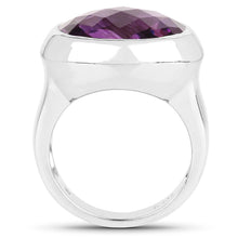 Load image into Gallery viewer, 8.25 Carat Genuine Amethyst .925 Sterling Silver Ring
