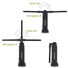 Load image into Gallery viewer, 360° Rotation Inspection Lamp LED + COB Flexible Cordless Rechargeable Work Light
