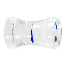 Load image into Gallery viewer, 4G Stellar Blue Star Inlay Acrylic Saddle Plug
