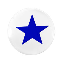 Load image into Gallery viewer, 1/2 Stellar Blue Star Inlay Acrylic Saddle Plug
