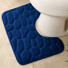 Load image into Gallery viewer, Ultra-Soft Memory Foam Bath Mat – Non-Slip, Absorbent (Gray Hexagon)
